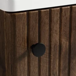 Lave main 40 cm chêne brun vieilli Aqualegno
