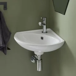 Lave mains d 'angle à suspendre