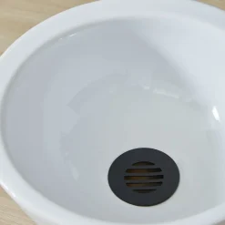 Lave mains design en bol blanc