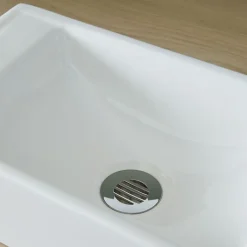 Lave mains rectangle blanc contemporain