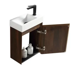 Lave-main 40 cm noyer Aquastretto