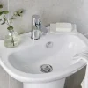 Lave-mains céramique blanc GoodHome Zuari