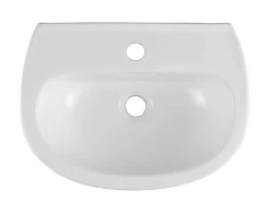 Lave-mains céramique blanc GoodHome Zuari