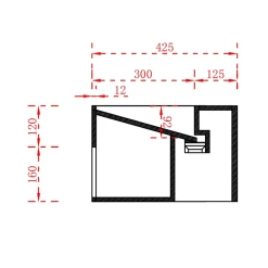 Lave-mains d'angle en fonte minérale TWG70 - blanc mat - 50x50x28cm