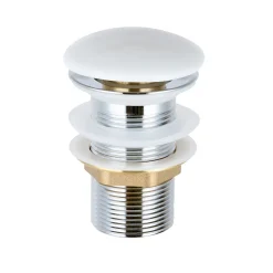 Lave-mains en céramique sanitaire KW302 - 45,5x25x12cm - blanc brillant Avec cache blanc brillant, Rangement gauche