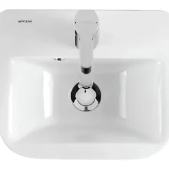 Lave-mains mural céramique traditionnelle SANINDUSA Look 36x30 blanc (robinet et vidage non inclus)