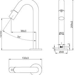 Lave-mains or brossé eau froide Essebagno Indus