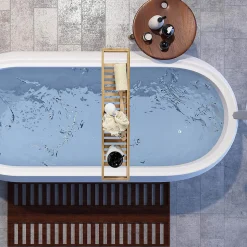 LAZEN - Plateau pour Baignoire en Bambou Longueur 68cm