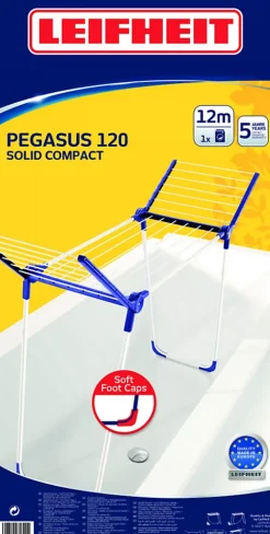Leifheit Étendoir à linge Pegasus 120 Solid Compact 81720 Leifheit