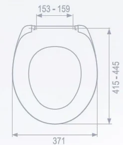 LIVEA Abattant WC thermoplastique, Blanc (UniversalSeat)