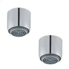 Lot de 2 aérateurs antitartre avec limiteur de débit 3 l/min F 22x1 PRESTO chromé