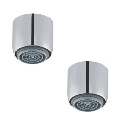 Lot de 2 aérateurs antitartre avec limiteur de débit 3 l/min F 22x1 PRESTO chromé