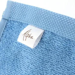 Lot de 2 draps de bain 90x150 cm ALPHA bleu Ciel