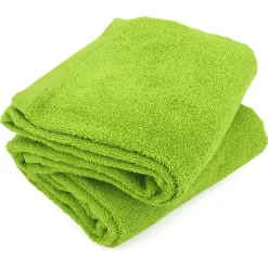 Lot de 2 draps de douche 70x130 cm ALPHA vert Pistache