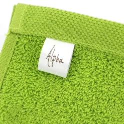 Lot de 2 draps de douche 70x130 cm ALPHA vert Pistache