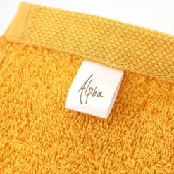 Lot de 2 draps de douche 70x130 cm ALPHA jaune Or