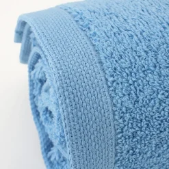 Lot de 2 draps de douche 70x130 cm ALPHA bleu Ciel