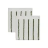 Lot de 2 gants de toilette blanc en coton organique h30x30cm