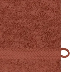 Lot de 3 gants de toilette 550 g/m² Terracota 16x22 cm LUXURY