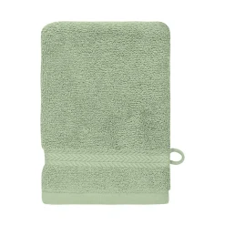 Lot de 3 gants de toilette 550 g/m² Sauge 16x22 cm LUXURY