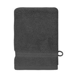 Lot de 3 gants de toilette 550 g/m² Anthracite 16x22 cm LUXURY