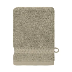 Lot de 3 gants de toilette 550 g/m² Mastic 16x22 cm LUXURY