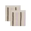 Lot de 2 gants de toilette rose en coton organique h30x30 cm