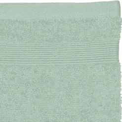 Lot de 2 gants de toilette - coton 450 gr/m² - vert céladon 15x21 cm - Atmosphera