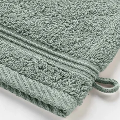 Lot de 2 gants de toilette 15 x 21 cm Tendresse vert cèdre