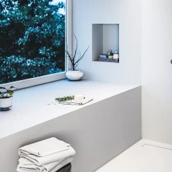 Lot de 2 niches de douche à carreler - formats intérieurs 40 x 20 cm - 9 cm de profondeur