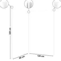 Lot de 2 panneaux de douche en PVC (90x220 & 120x220 cm) + profilés blanc - Essentiel - Blanc