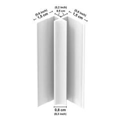 Lot de 2 panneaux de douche en aluminium (90x220 & 120x220 cm) + profilés blanc - Eucalyptus in Rain - Multicolore