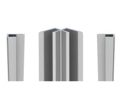 Lot de 2 panneaux muraux de douche vert clair en aluminium avec profilés - L90 x L120 x H210 cm - ITZIAR