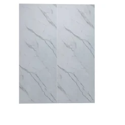 Lot de 2 panneaux muraux de douche effet Marbre en Aluminium avec 1 profilés,L100xL90xH210 cm ,Protection murale,Antimoisissure