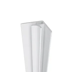 Lot de 2 panneaux muraux de douche effet blanc marbre mural aluminium avec 3 profiles - L.80 x L.120 x H.210 cm-facile à nettoyer