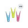 Lot de 12 Pinces à linge 9cm Couleurs assorties MSV