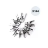 Lot de 144 pinces à linge en inox MSV