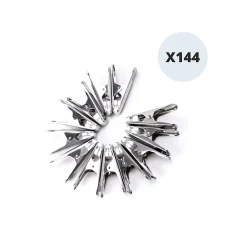 Lot de 144 pinces à linge en inox MSV