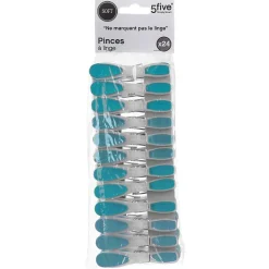 Lot de 24 pinces à linge en plastique Rubber - 5Five