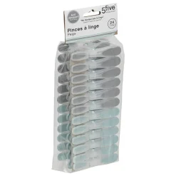 Lot de 24 pinces à linge en plastique Rubber - 5Five