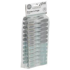 Lot de 24 pinces à linge en plastique Rubber - 5Five