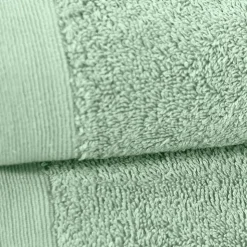 Lot de 2 serviettes de toilette 500 g/m² Menthe 50x90 cm STUDIO