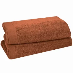 Lot de 2 serviettes de toilette 500 g/m² Auburn 50x90 cm STUDIO