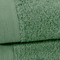 Lot de 2 serviettes de toilette 500 g/m² Lichen 50x90 cm STUDIO