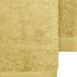 Lot de 2 serviettes de toilette 500 g/m² Miel 50x90 cm STUDIO