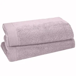 Lot de 2 serviettes de toilette 500 g/m² Lavandin 50x90 cm STUDIO