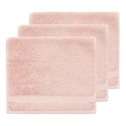 Lot de 3 serviettes invité 550 g/m² Poudre 30x50 cm LUXURY