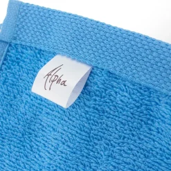 Lot de 12 serviettes invité 30x30 cm ALPHA bleu Turquoise
