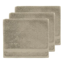 Lot de 3 serviettes invité 550 g/m² Mastic 30x50 cm LUXURY