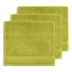 Lot de 3 serviettes invité 550 g/m² Citronelle 30x50 cm LUXURY